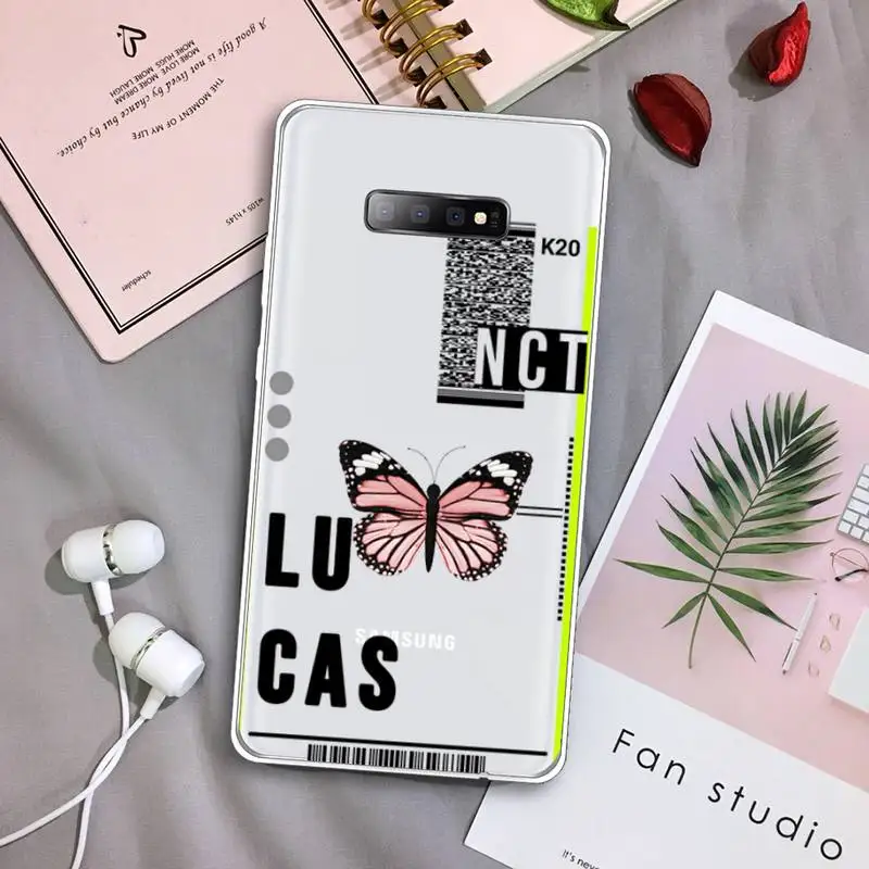 

World Country Label Air Tickets butterfly Phone Case Transparent For Samsung Galaxy S A 5 7 8 9 2015 20 edge plus 10 e lite 2019