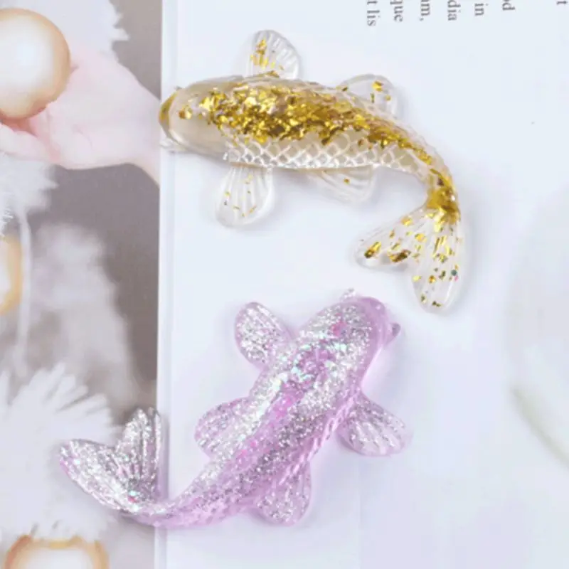 

Transparent Silicone Mold Decorative Resin Mould DIY Crafts Pendant Making Fish Shape Epoxy Molds