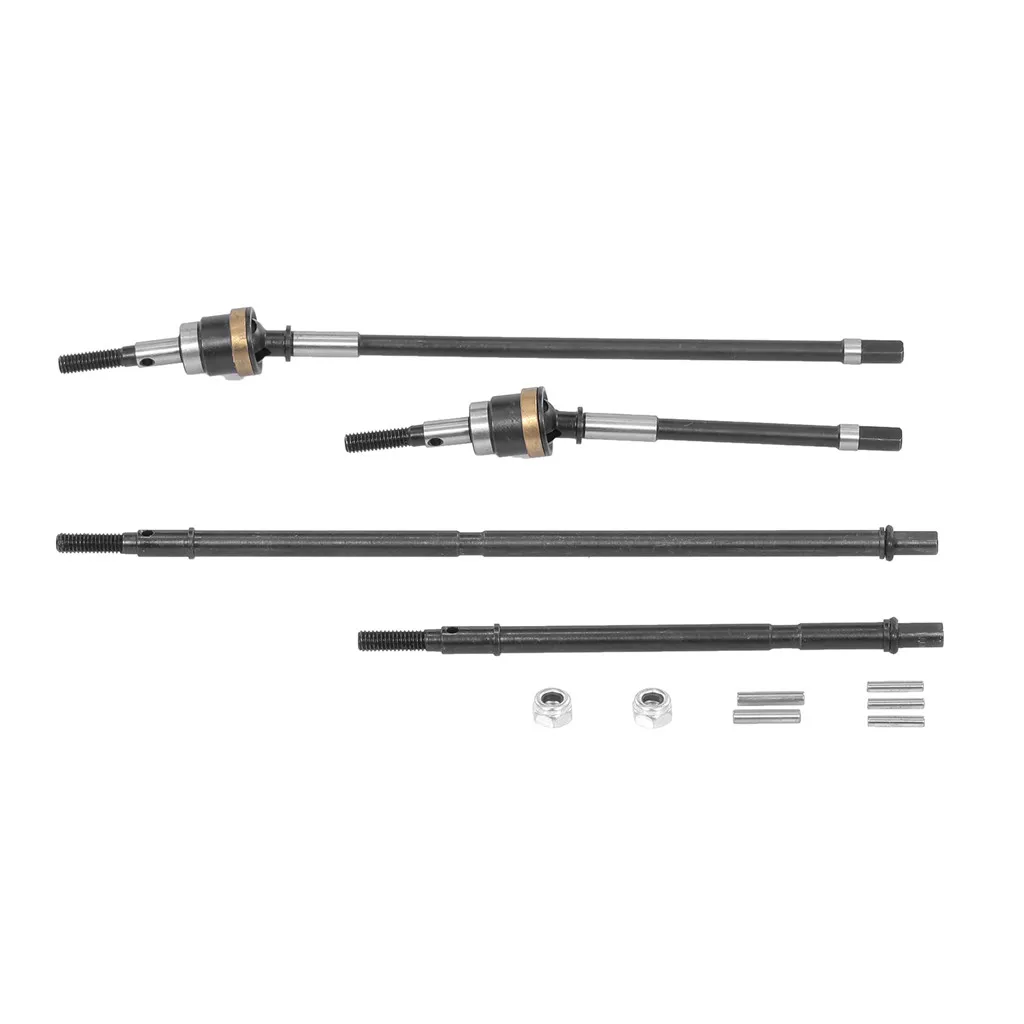 

Front Drive Shaft with Universal Drive Joint and Rear Drive Axle Drive Set for Axial Wraith RR10 90018 90020 90045 90048 RC Car