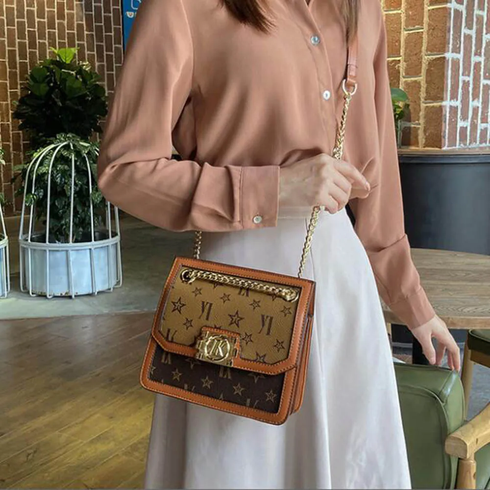 

2021 New Luxury Fashion All-match Casual Leather Small Square Bag Handbag Messenger Shoulder Bag
