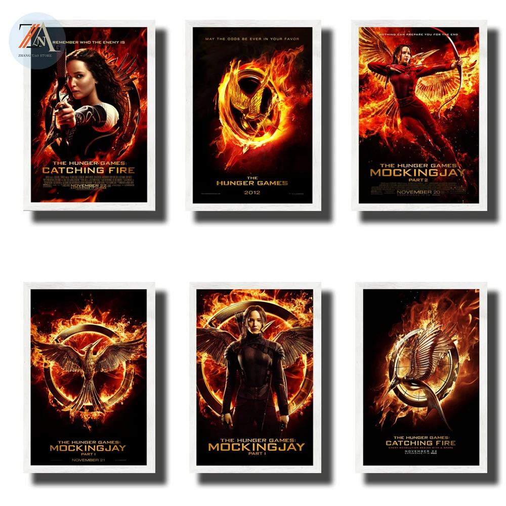 Постер фильмов о голодных играх серия холст картина печать современный художник