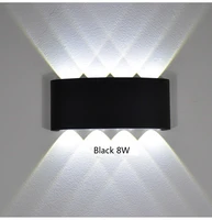 led wall lamp led aluminum outdoor indoor ip65 up down white black modern for home stairs bedroom bedside bathroom light