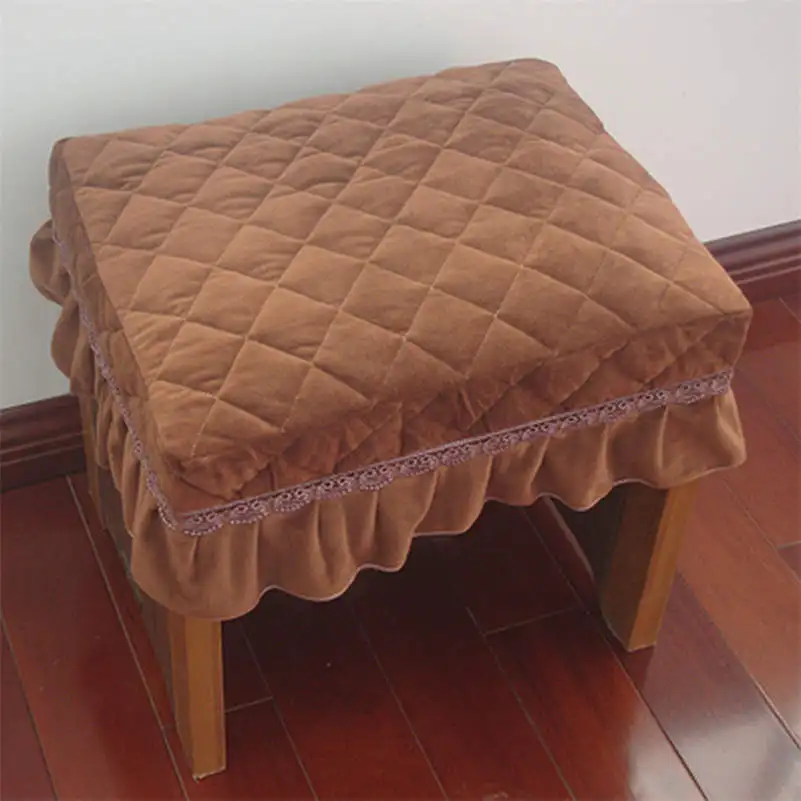 Короткий плюшевый стеганый прямоугольный Чехол для стула чехол пианино Новинка |