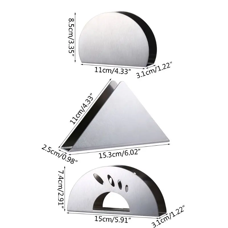 Держатель для салфеток из нержавеющей стали диспенсер бумажных вертикальная