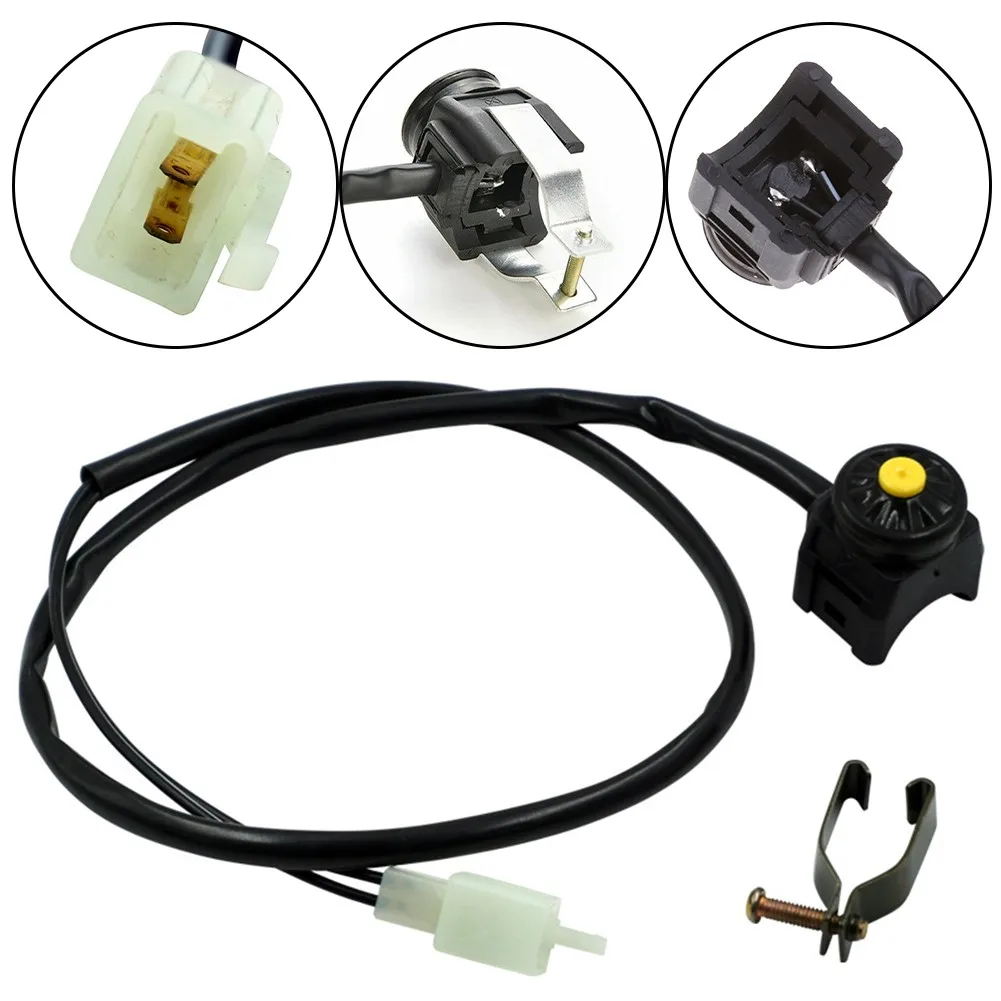 

1pc Motorcycle Kill Switch Yellow Push Button Horn Starter Headlight Control Power Off For ATV Dirt Bike 7/8" Diameter Handle