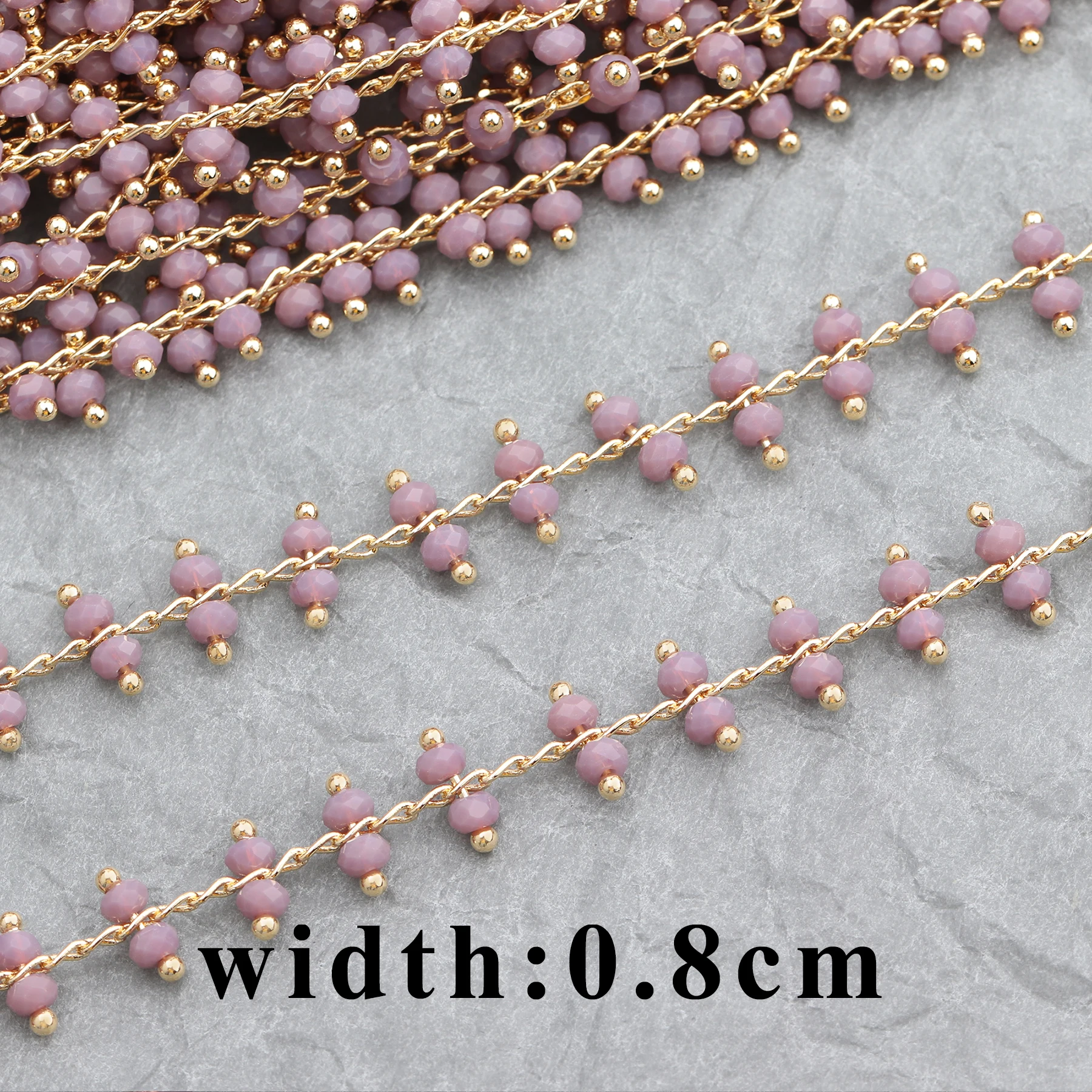 assoonas C49 18K gold bead chain jewelry accessories findings hand made charm making diy earrings pendant 1m/lot | Украшения и