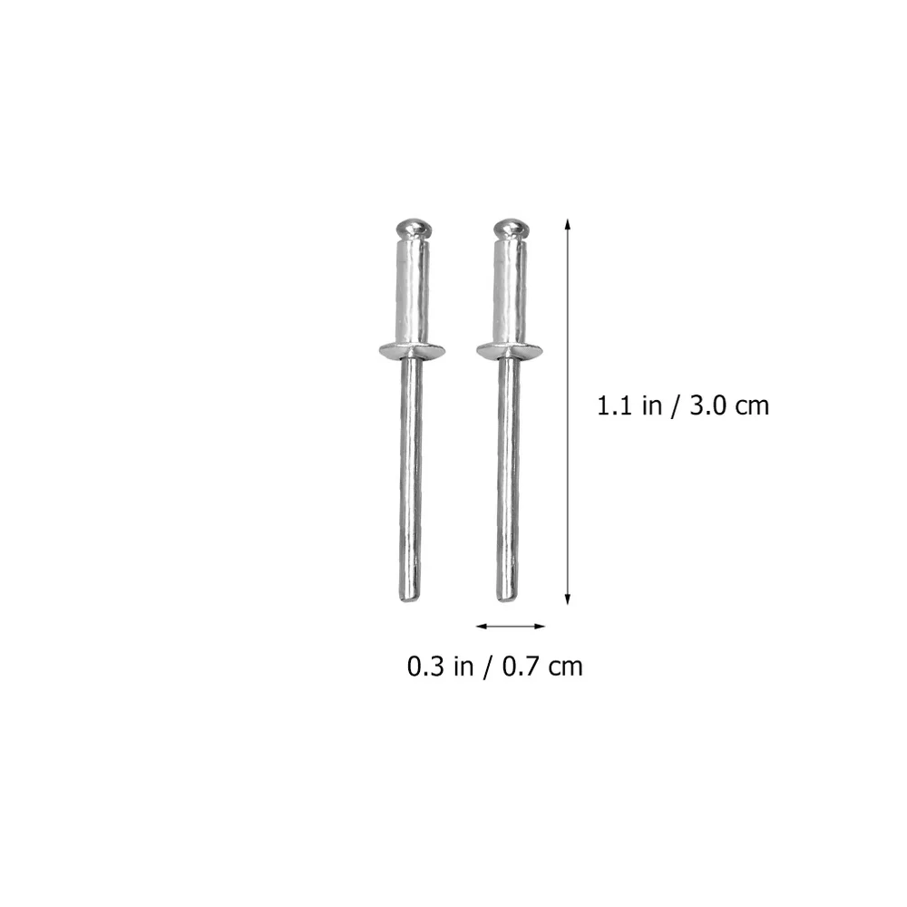 

500Pcs Aluminum Blind Rivet Durable Core Pulling Rivets Round Head Rivets