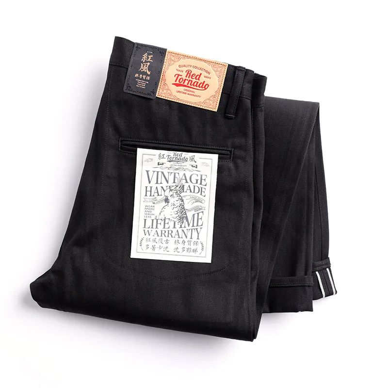 DN-0002 винтажные стильные брюки для мужчин 14 унций цвет Индиго размеры 28-42 | Мужская