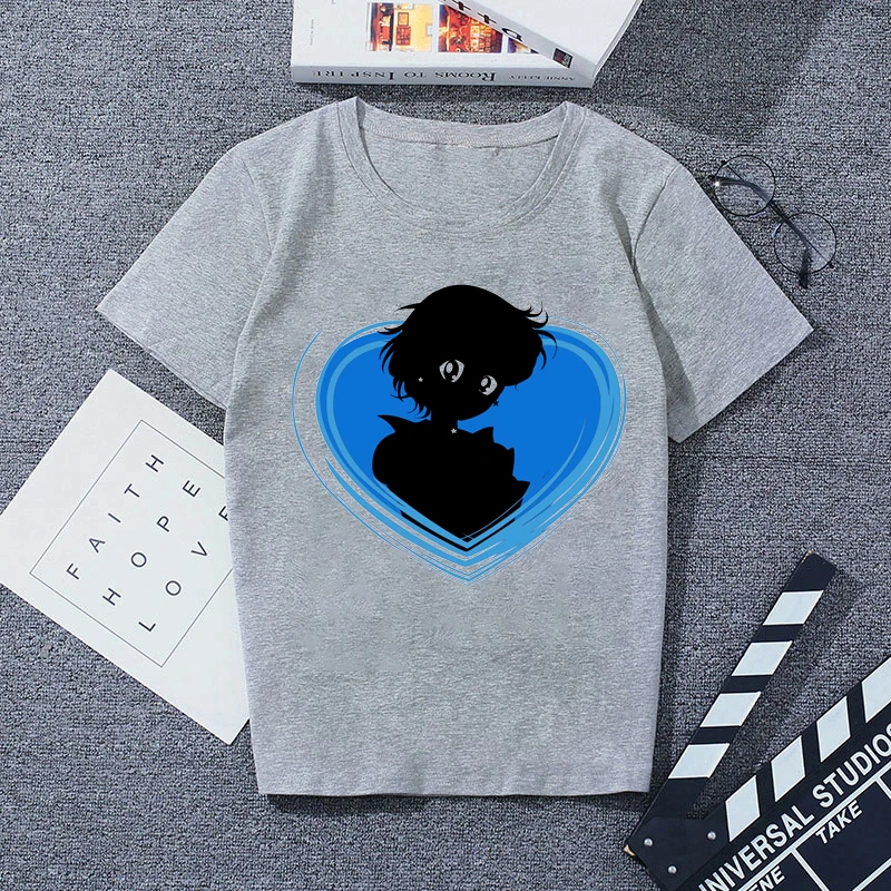 4769617 Повседневная футболка с коротким рукавом мужская серая хлопковая крутая