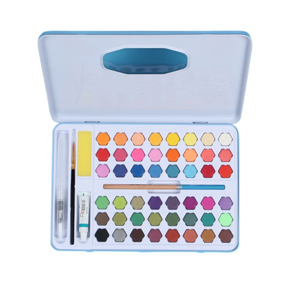

Gift Quick Dry Paintbrush With Box Art Supplies Solid DIY Drawing Watercolor Paint Set Artist Bright Color Portable Non Toxic
