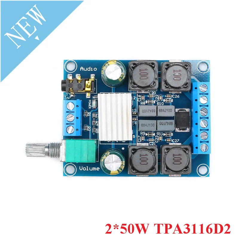 2*50 вт TPA3116D2 2x50 двухканальный стерео цифровой усилитель мощности плата модуль