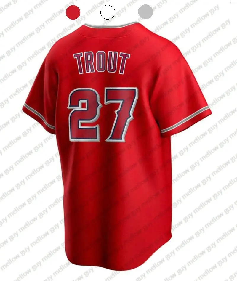 

Men’s Baseball Jersey Mike Trout Los Angeles Embroidery Stitched Jerseys