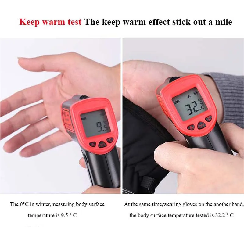 Sireck флисовые теплые зимние перчатки для езды на мотоцикле с сенсорным экраном и