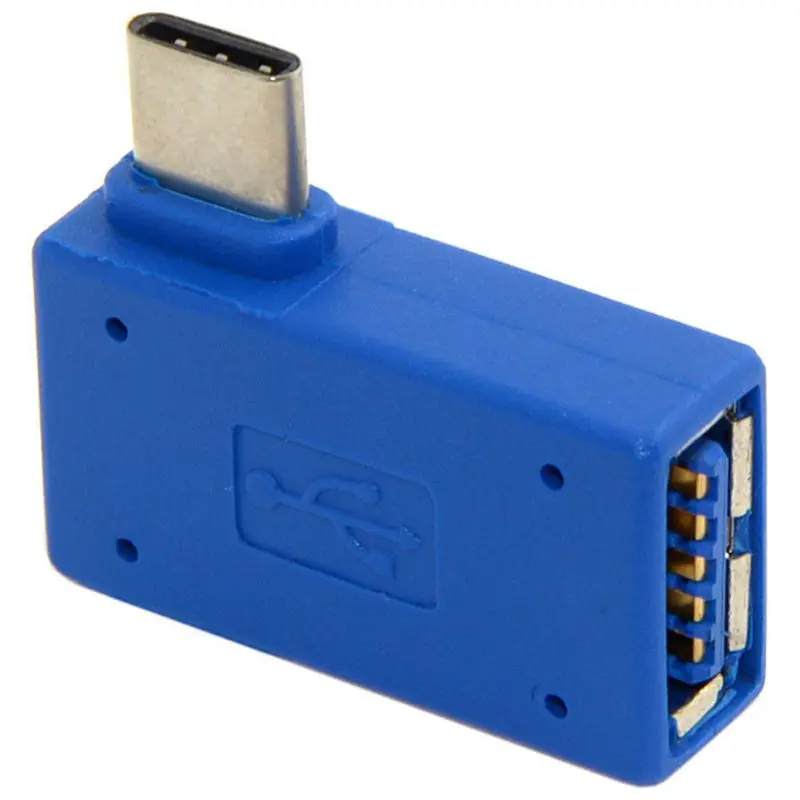 USB 3 1 Тип C правый 90 градусов угловой штекер к 0 Женский OTG адаптер | Электроника