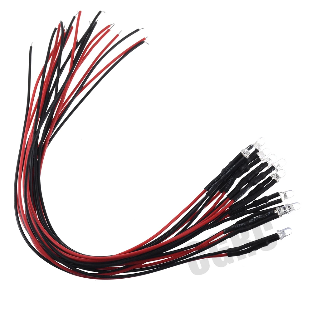 10 шт 3 мм 5 мм 12 в светодиодная под