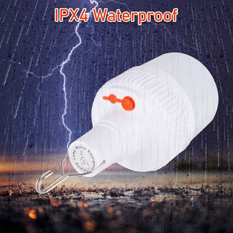 

2 Modes Camping Light USB Rechargeable Bulb Camping Tent Lamp Emergency Lighting Portable Lantern for Outdoor Fishing