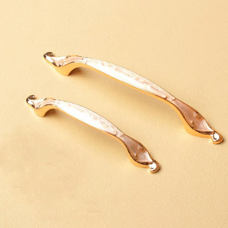 10 шт./лот Янтарный цинковый сплав Дверная ручка для ящиков шкафов шкафа 96 мм