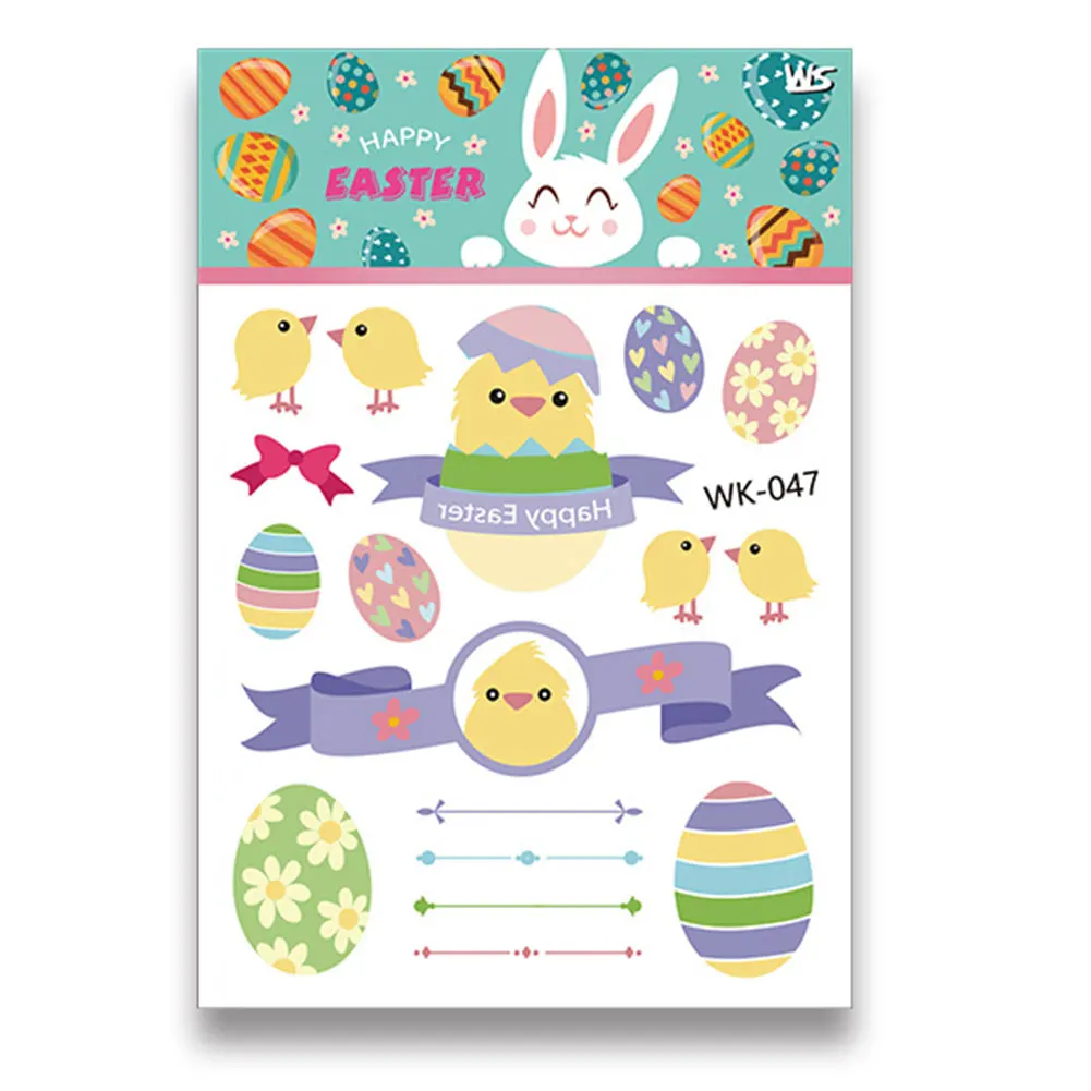 Подарок для детей мультфильм украшения тела Пасхальный фестиваль кролик