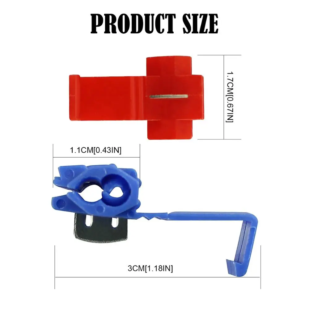 Авто 10 шт 2-контактный Т-образный кабель Соединители терминалы обжимной скотч