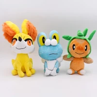 cute 17 24cm plush new chespins fennekins froakies soft good quality soothing doll birthday christmas halloween gift for kid