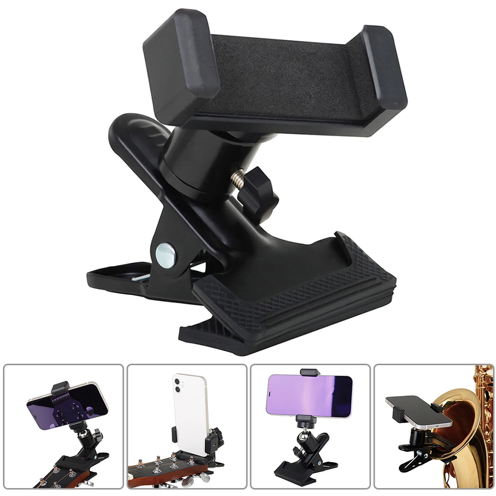 

Guitar Head Clip Holder Support Desktop Music Guitar Holder Mobile Phone Live Broadcast Bracket Stand Instrument Accessories