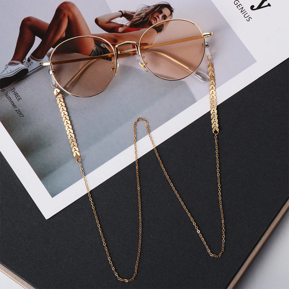 

1PCs Women Fashion Pearls Sunglasses Chains Gold Eyeglasses Chains Sunglasses Holder Necklace Eyewear Retainer Accessories