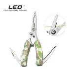 Рыболовные снасти, многофункциональные плоскогубцы из нержавеющей стали для приманки, камуфляжный ремень, нож, люер, плоскогубцы, открытие, двойное кольцо, обрезка свинца