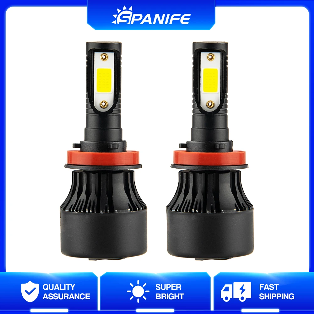 

Spanife H4 H7 LED Car Headlight Bulb 9005 9006 9012 880 881 20000LM CSP chips H1 H3 H11 for car High/Beam Bulb fog Light