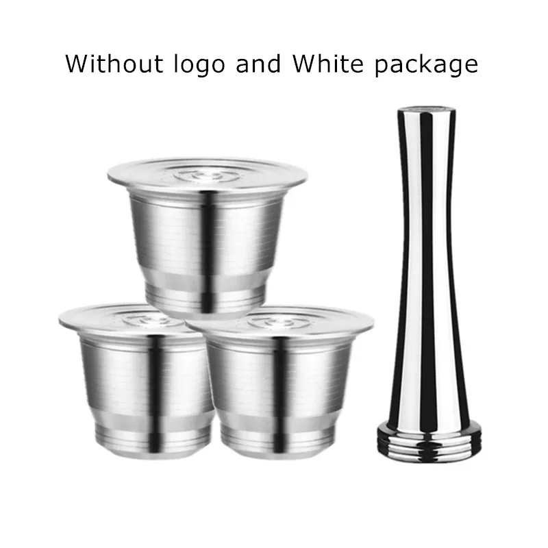 No logo white box ICafilas фильтры для кофе капсулы для Nespresso многоразового использования из нержавеющей стали кофейные кронштейны чашка Pod Capsula для де кафе эспрессо - Цвет: No logo white box