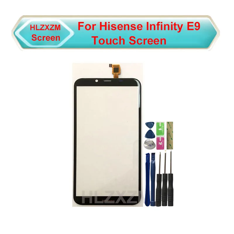 

NEW Black Touch Screen Digitizer Panel Replacement For Hisense Infinity E9 No LCD Display Sensor Replacement with tools