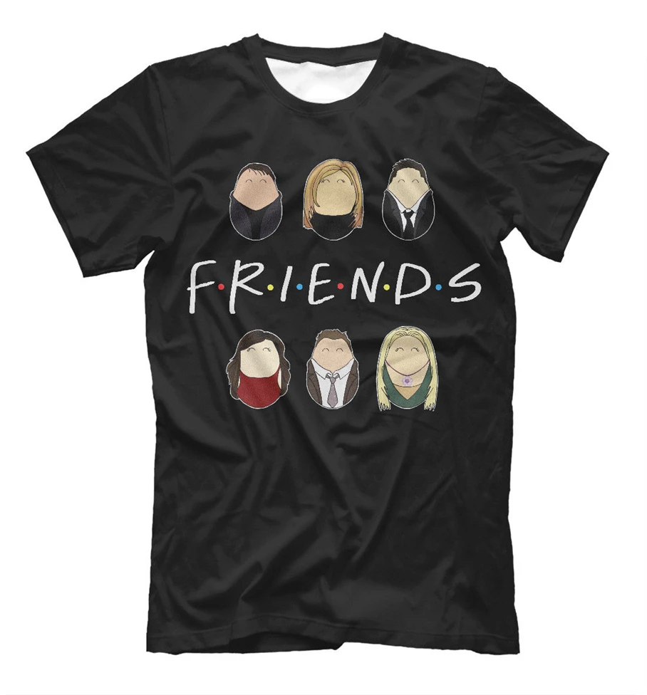 Футболки друзья Легенда ТВ шоу Ф. И. Т. Д. С Amigos Camiseta Sitcom 2Xl 20Xl футболка|Мужские