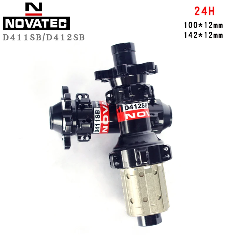 

Novatec D411SB D412SB 12*100mm 142mm 24H 10/11S Disc Brake Bike Hubs Quick Release Or Thru Axle Road Bicycle Wheel Freehub
