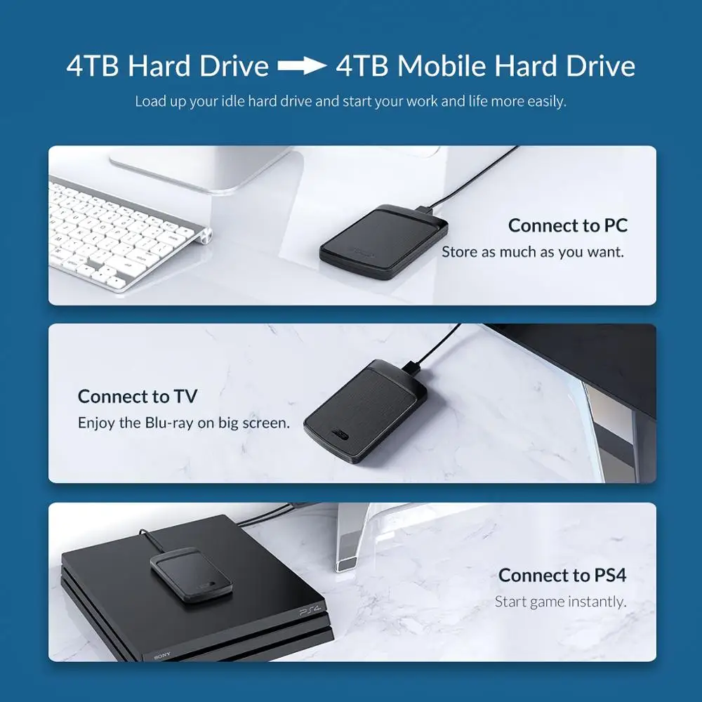 ORICO корпус для жесткого диска чехол 2 5 дюйма SATA USB3.0 портативный внешний