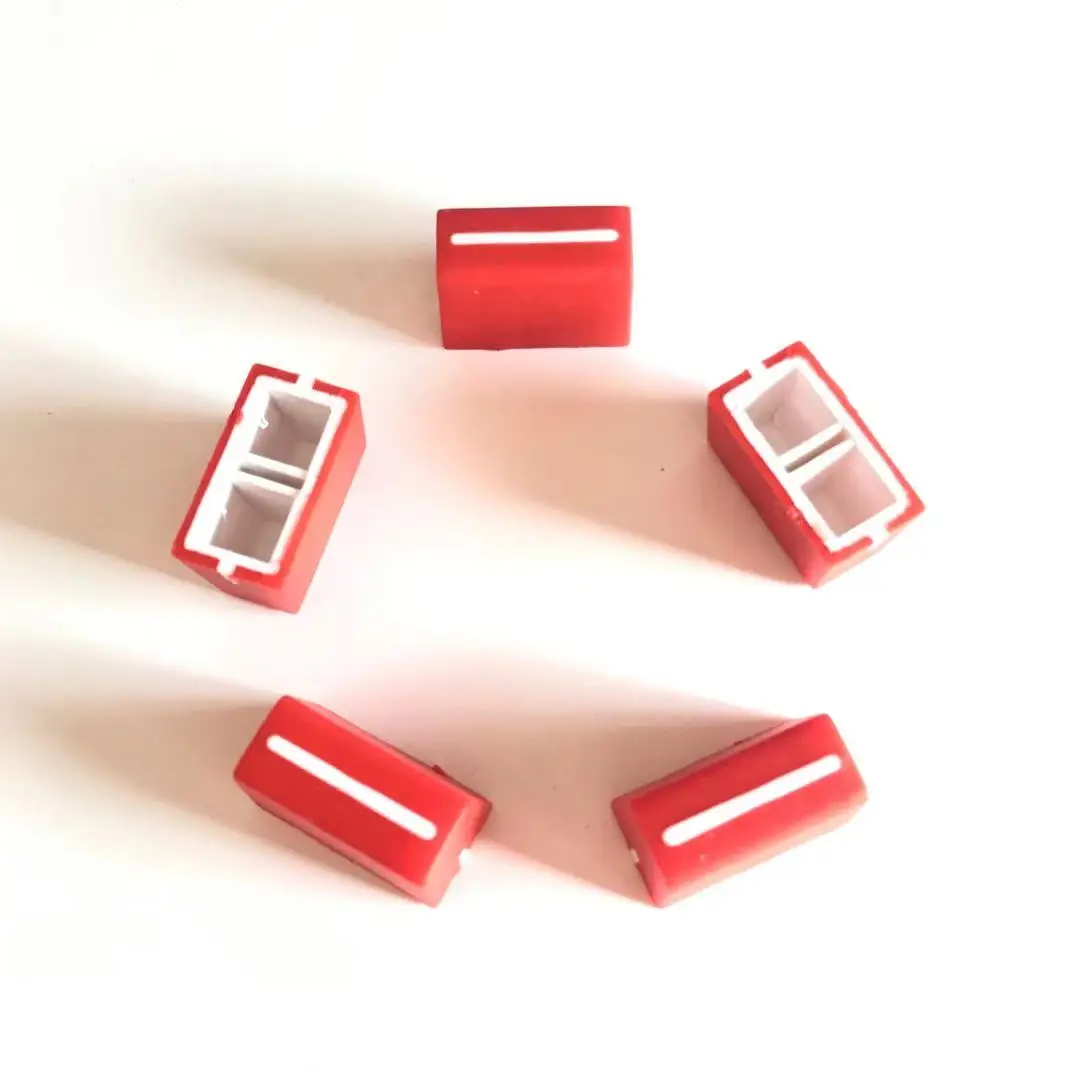 Colorful Crossfader Knob Cap 3 Pack Rubberized Red For Rane Pioneer DJ Vestax Numark Denon | Электроника