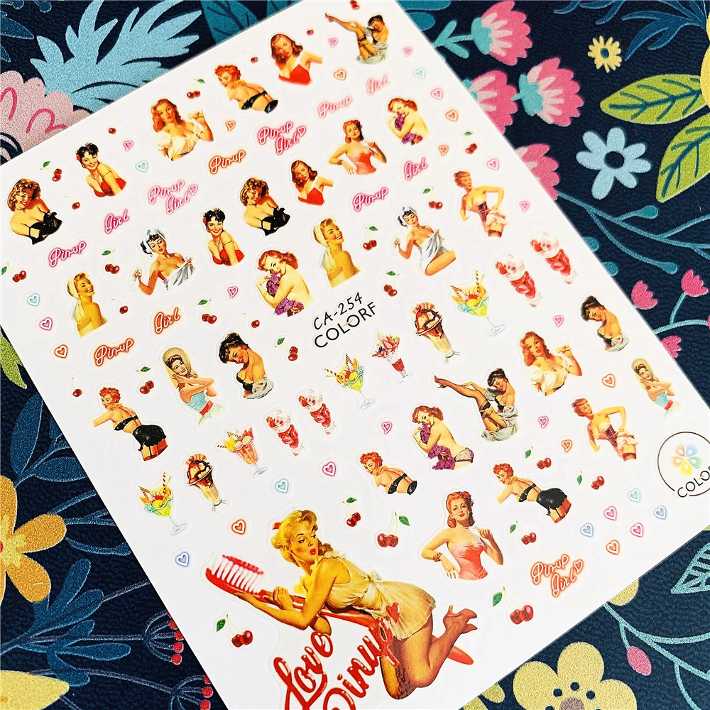 Новейшие наклейки для ногтей женские 3d ногтей|nail decals|3d nail art stickersdesign stickers |