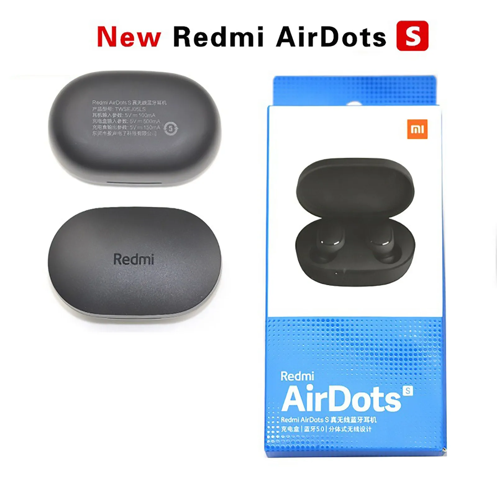 

Оригинальные наушники Xiaomi Redmi Airdots S Bluetooth Mi Tws Беспроводные Наушники управление ИИ игровая гарнитура с микрофоном шумоподавление