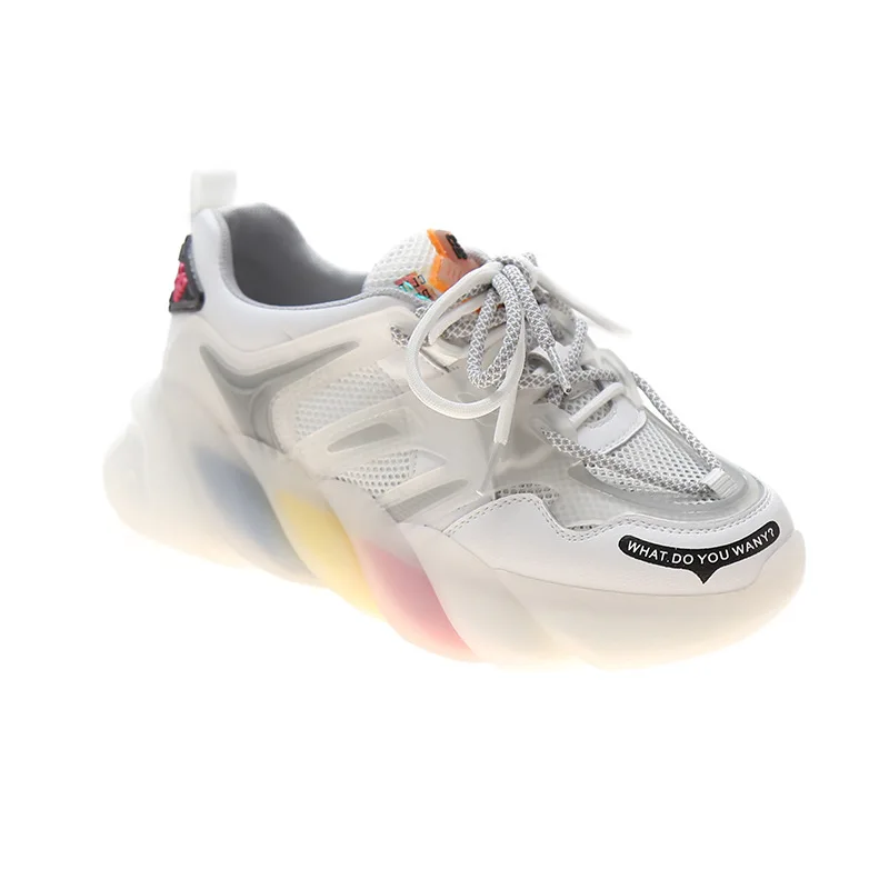 

Spring and summer 2021 new Korean round head thick soled sports and leisure Wenzhou women's shoes