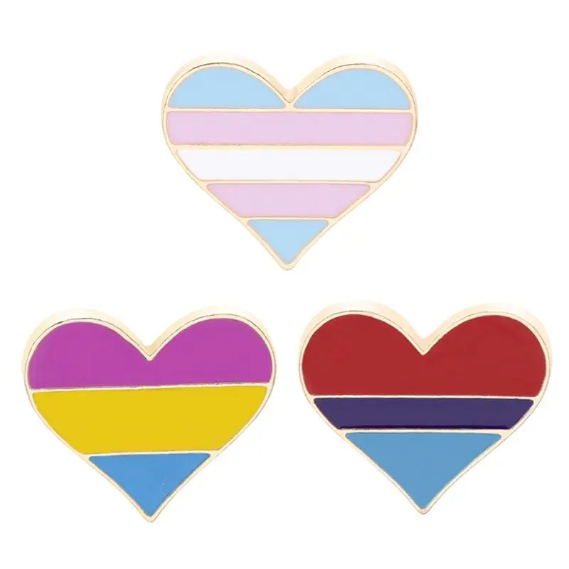

Gay & Lesbian Pride Rainbow Enamel Lapel Pin Brooch Badge Unisex Fashion Jewelry