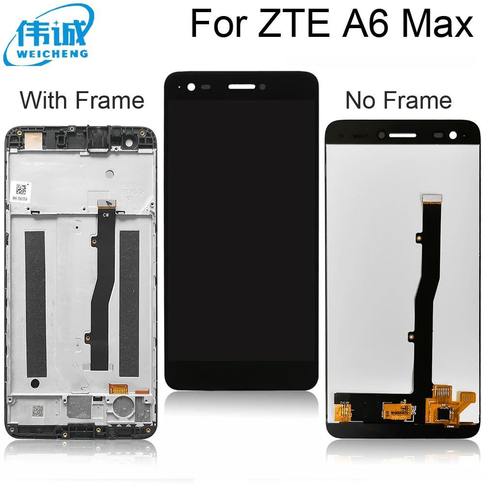 Для ZTE лезвие A6 Max ЖК дисплей Дисплей и кодирующий преобразователь сенсорного