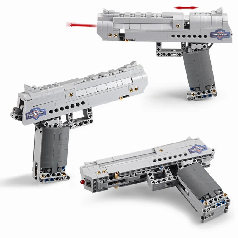 Новый пистолет MK23 Uzi Submachine Technic блоки военный Ww2 строительные для городская