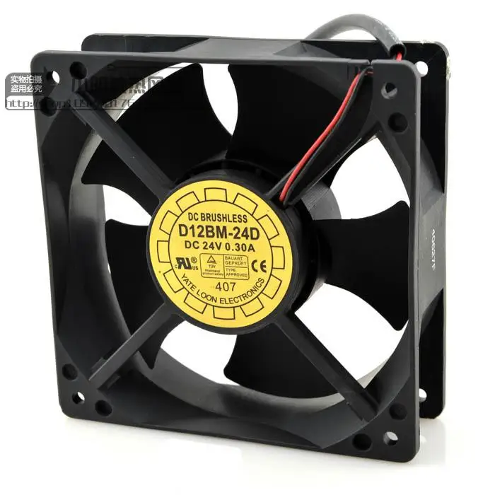 

NEW 12038 24V 0.3A 12CM D12BM-24D Motor protection cooling