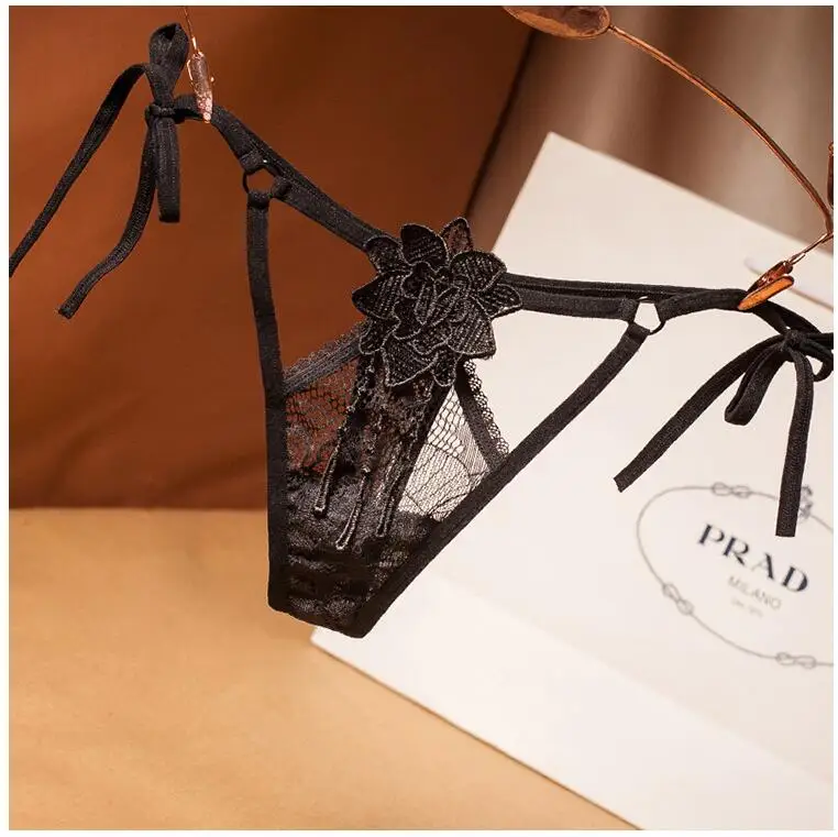 Новинка 2019 женские сексуальные кружевные прозрачные ажурные трусики с открытой