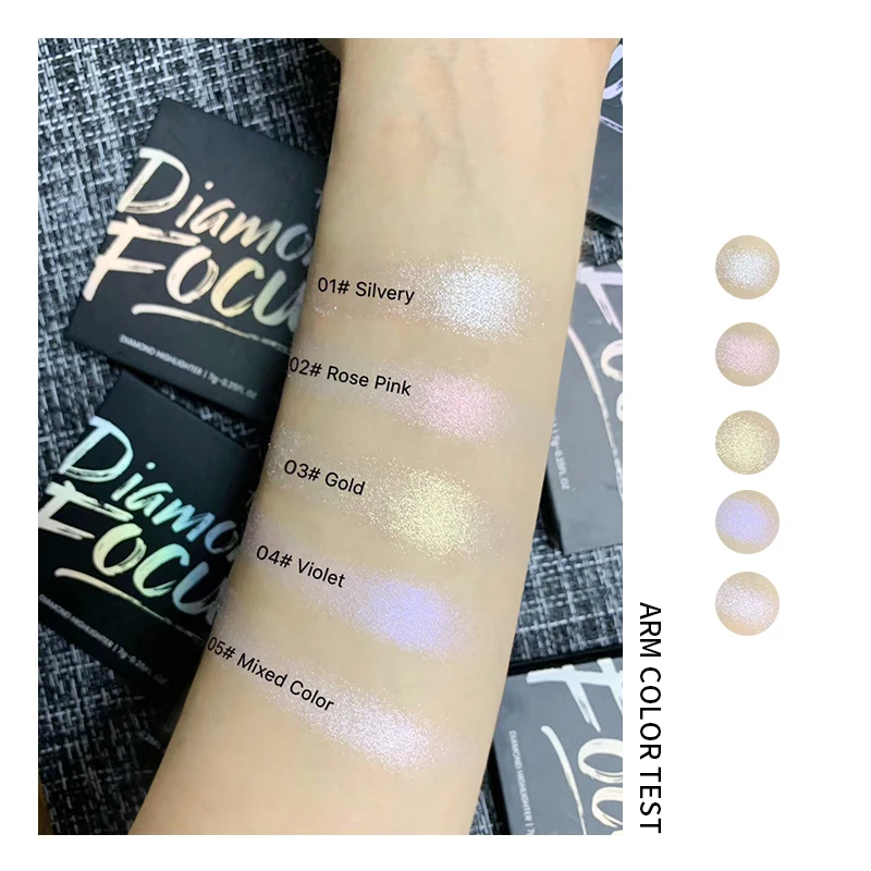 Алмазный хайлайтер Pudaier для лица макияж осветлитель стойкие водостойкие румяна