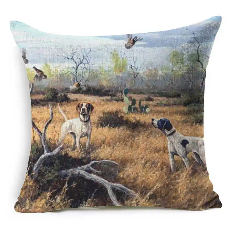 Watercolor Ink Painting Tiger Decorative Throw Pillow Case Cushion Cover 18'' | Дом и сад