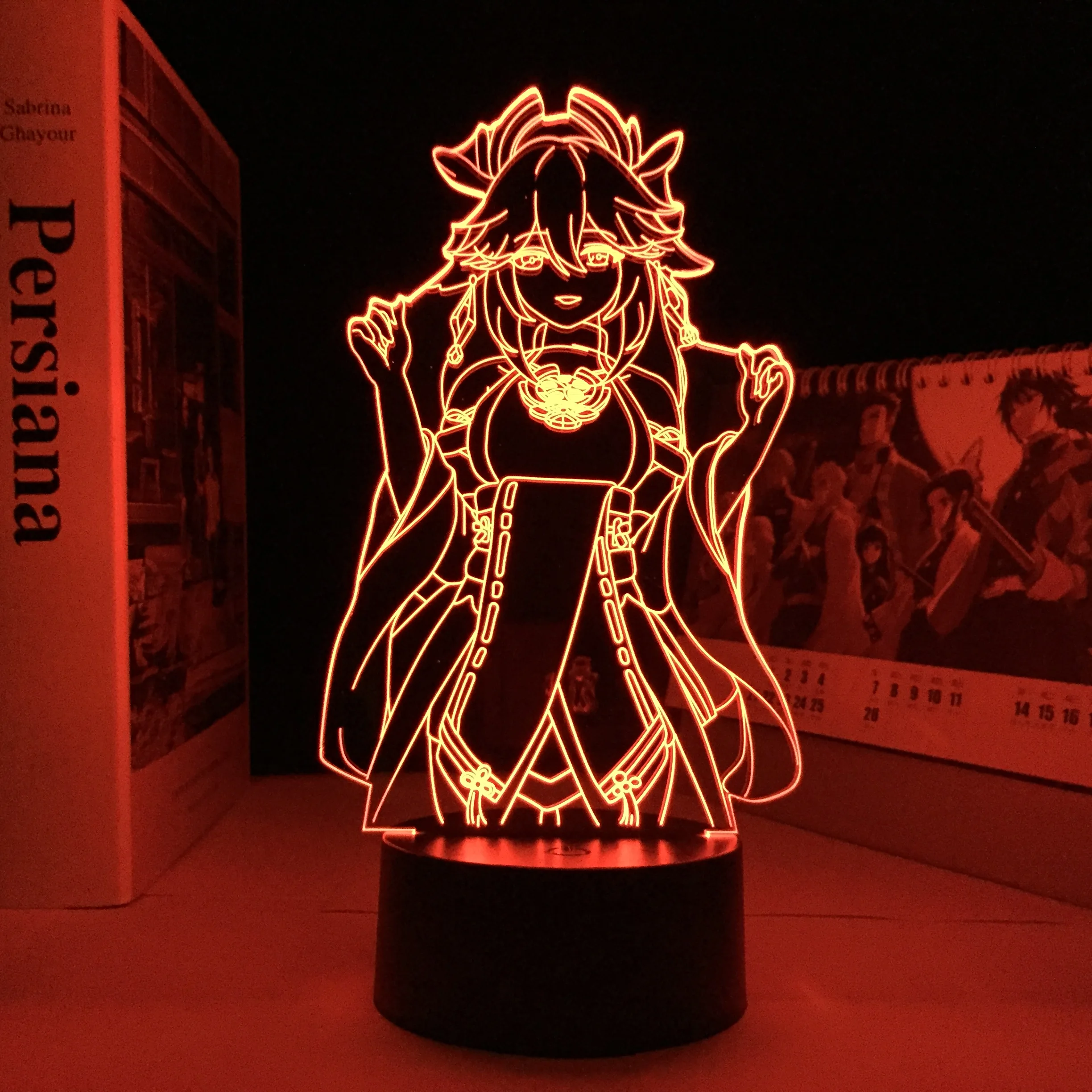 

Genshin Impact Yae Miko 3D LED Lamp for Kids Bedroom Decor Child Birthday Gift Genshin Impact LED Night Light Genshin Impact