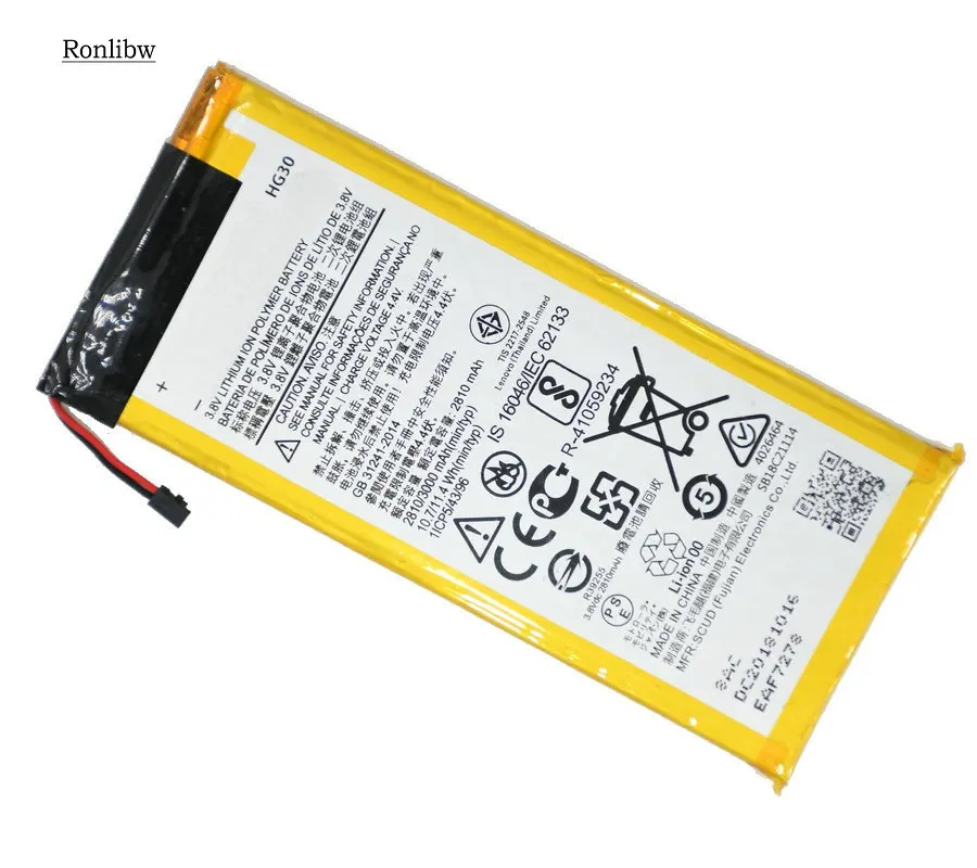 Ronlibw 5 шт. 3000 мА/ч HG30 Батарея Замена для Motorola MOTO G5S плюс двойной XT1791 XT1792 XT1793 XT1794 XT1795