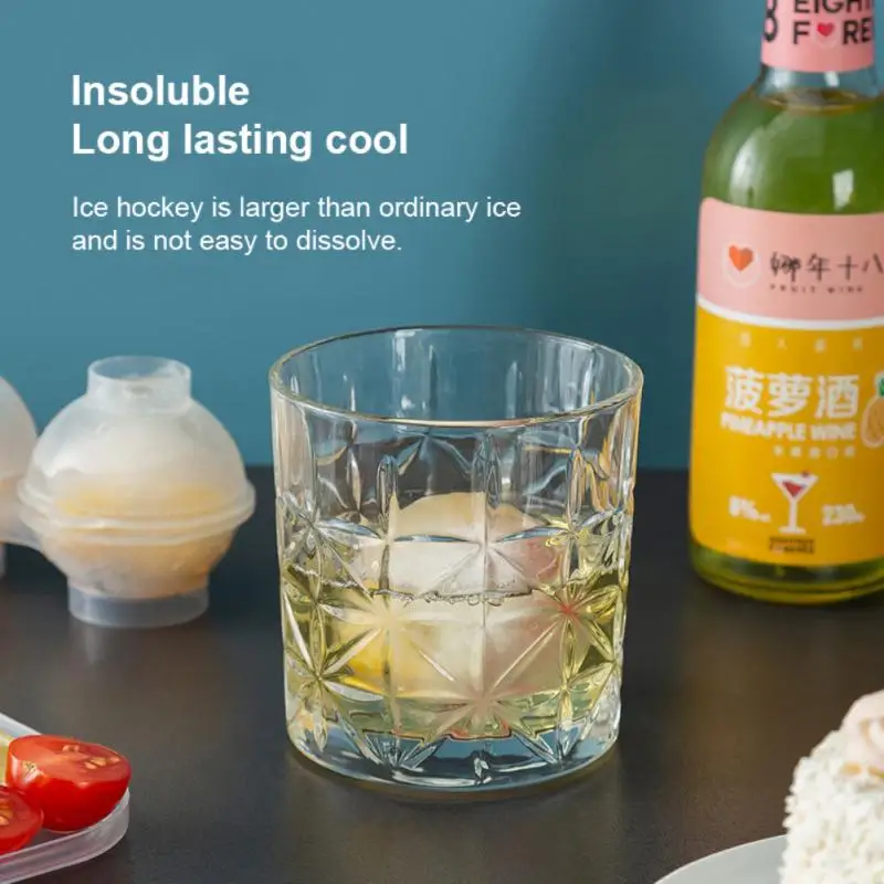 

Новая форма для хоккея с четырьмя отверстиями, коробка для льда с четырьмя отверстиями, круглая форма для хоккея с виски, форма для хоккея с ...