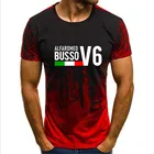 Футболка градиентная для мужчин и женщин, стильная рубашка с принтом Alfa Romeo Busso V6 156 Gtv 164 155 Gta Car Motoring Racer, для папы
