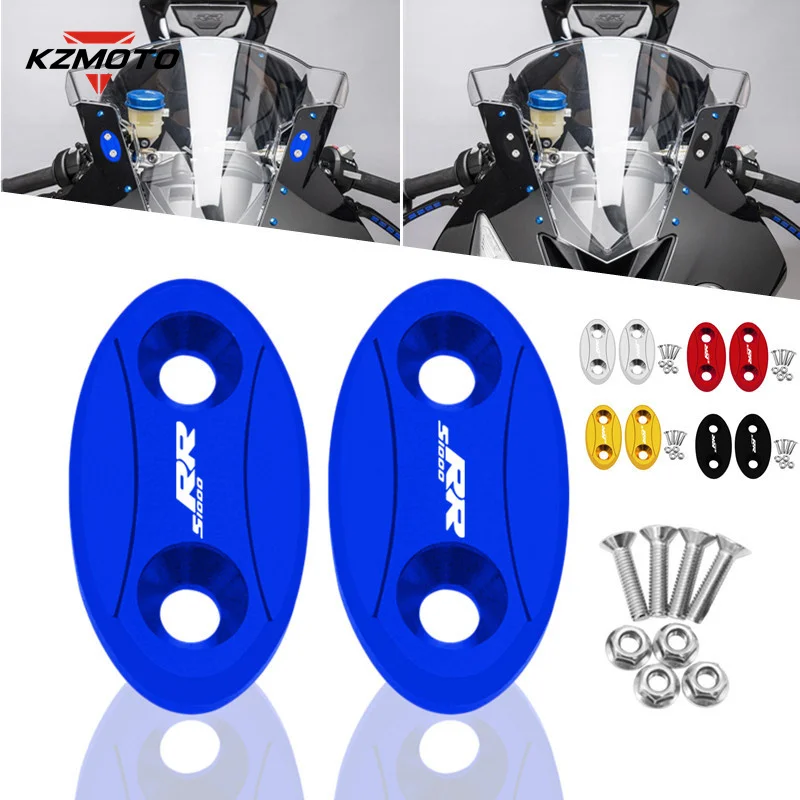 

Motorcycle Accessories Mirror Hole Cover CNC Windscreen Driven Mirror Eliminators Cap For BMW S1000RR S 1000RR 2009-2018 2017
