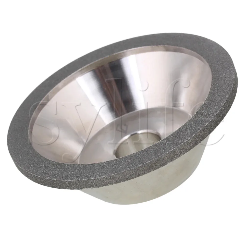 

Grit #100 Diamond Manganese Steel Electroplate Cup Bowl Grinding Wheel